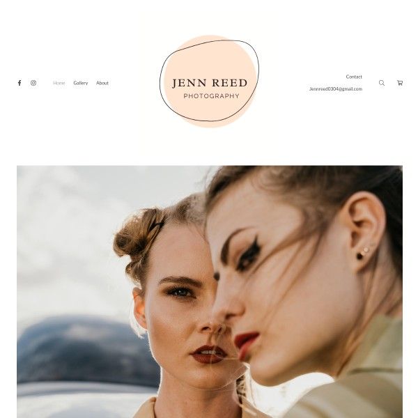 Eksempler på nettsteder for Jenn Reed Portfolio