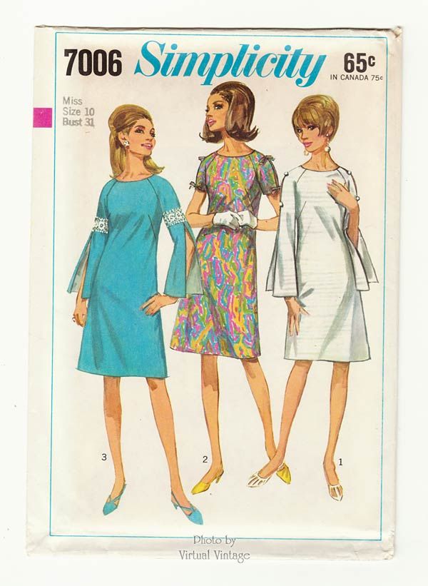 Vintage 1960's, 70's Children's Sewing Patterns: 3 Size 8-10