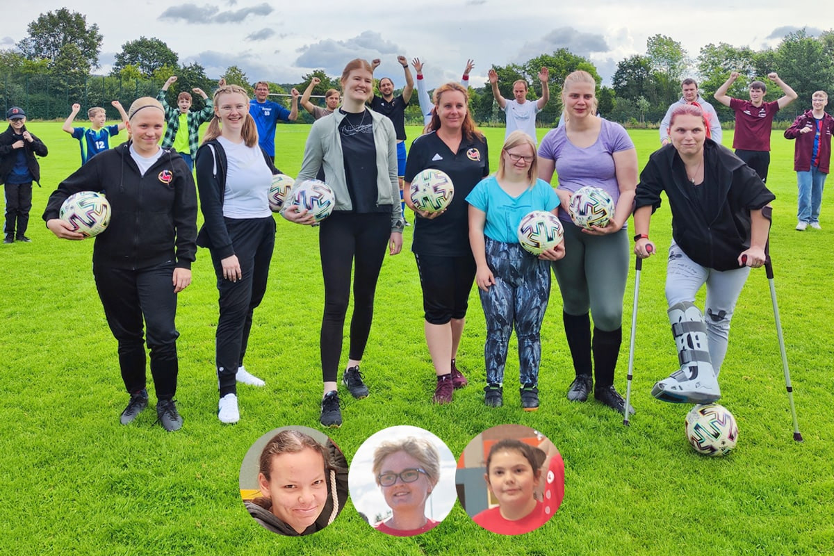Abbildung zeigt: Ibbenbürener Kickers fördern den Frauenfußball