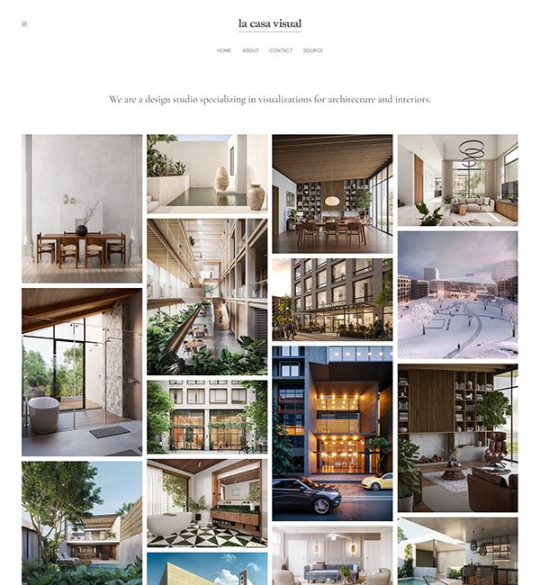 Esempi di siti web portfolio La Casa Visuals