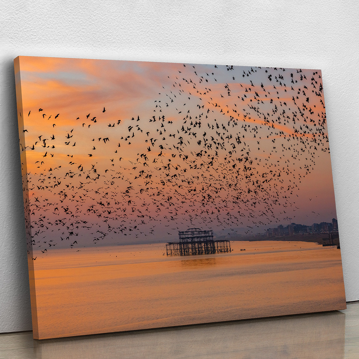 Flight of the starlings - canvas wrap