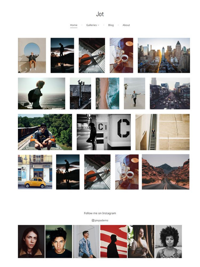 Catat - Pixpa Templat Situs Web Portofolio