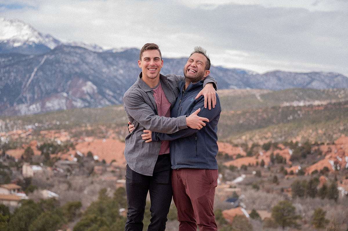 LGBTQ engagement at Garden of the Gods Colorado