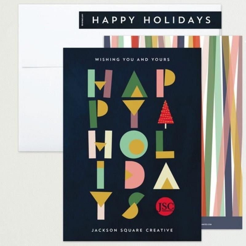 'papercut type' holiday card
