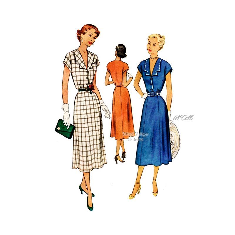 Simplicity 4586 1940s Dress Vintage Sewing Pattern – WeSewRetro