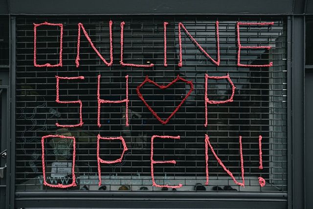 Boutique en ligne ouverte