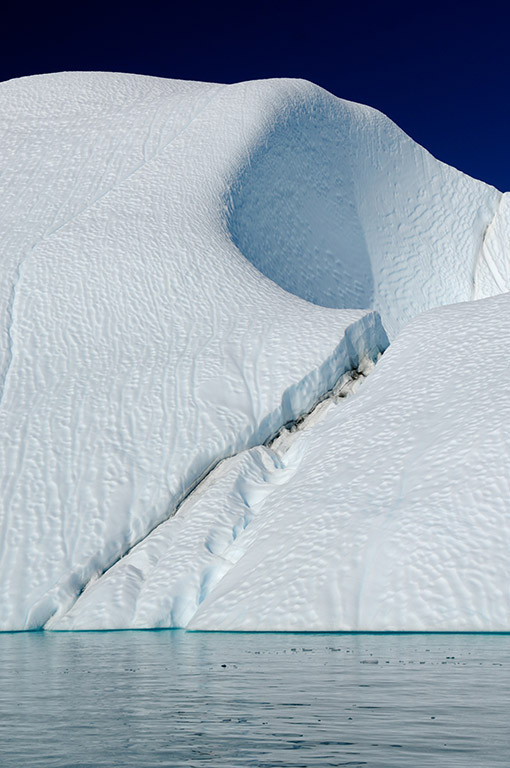 Crack in Large Iceberg in Greenland