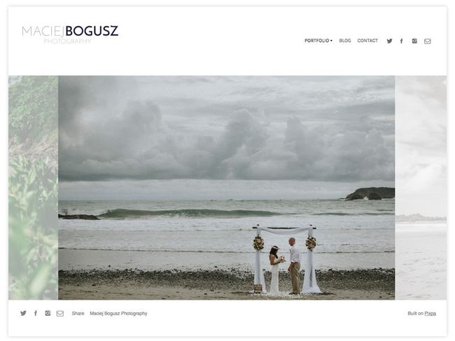 Maciej Bogusz Wedding website