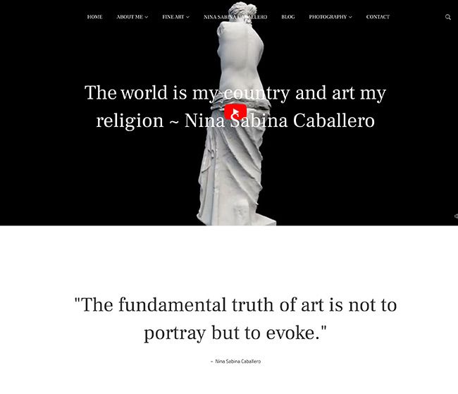 Nina Sabina Caballero – Beispiel für ein Copywriting-Portfolio