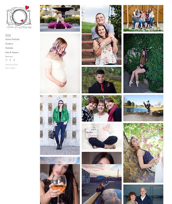 Beispiele für Marsha Keeney-Portfolio-Websites