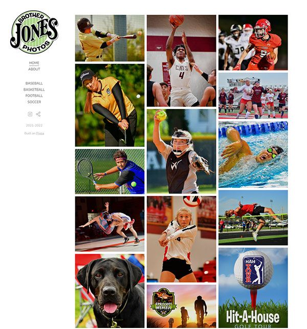 Don Jones - sitio web de fotografía deportiva - Pixpa
