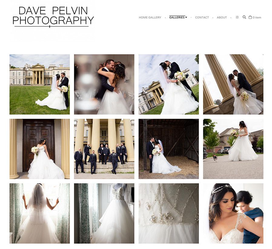 Site Web du portfolio de photographie de Dave Pelvin