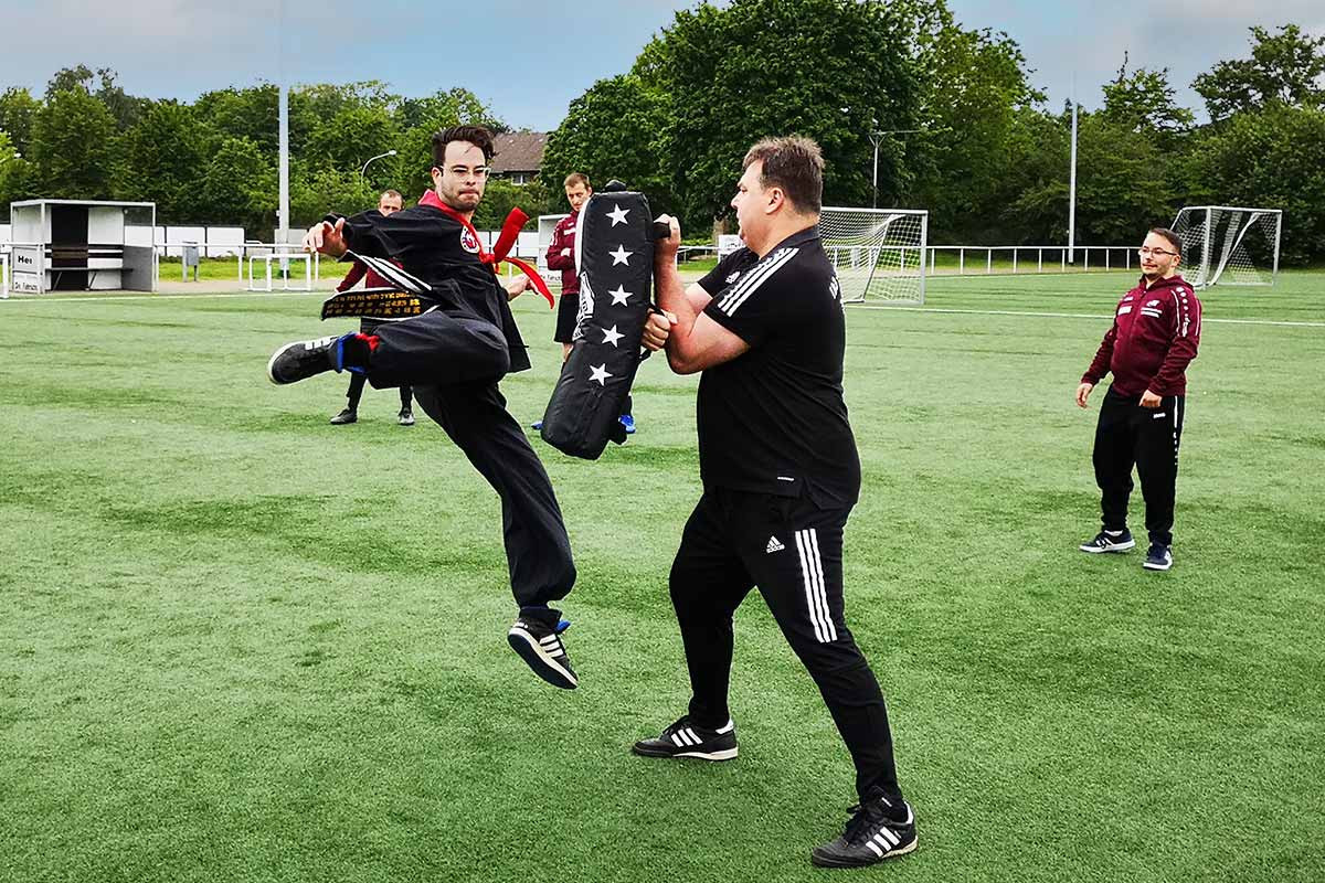 Dominic Fischer im aktiven Training