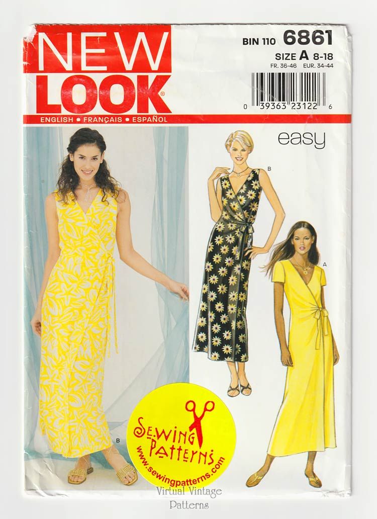 New look yellow outlet wrap dress