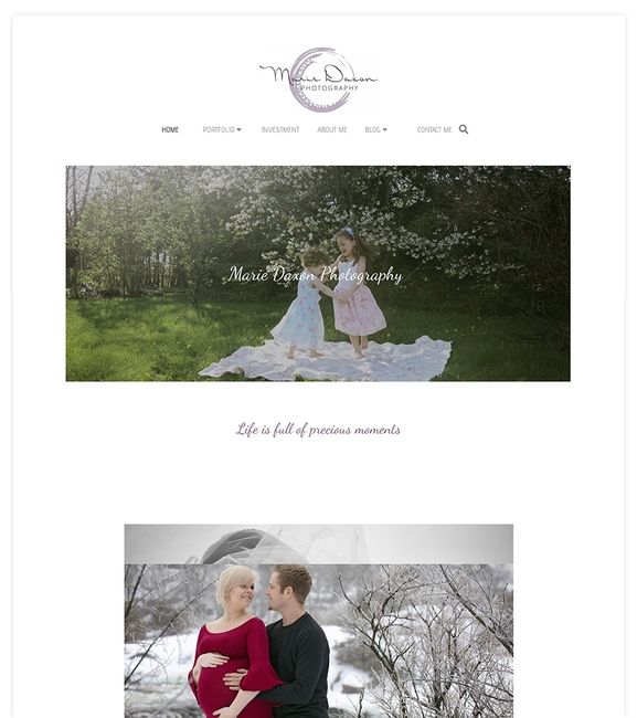Marie Daxon Maternity Photography Website