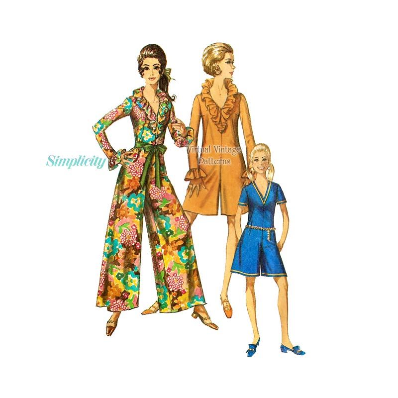 Butterick Pattern Misses' Top, Dress, Caftan, Jumpsuit and Pants, Y (XS, S,  M) 