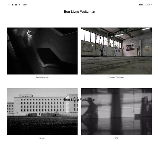 Esempi di siti Web del portfolio di Ben Livne Weitzman