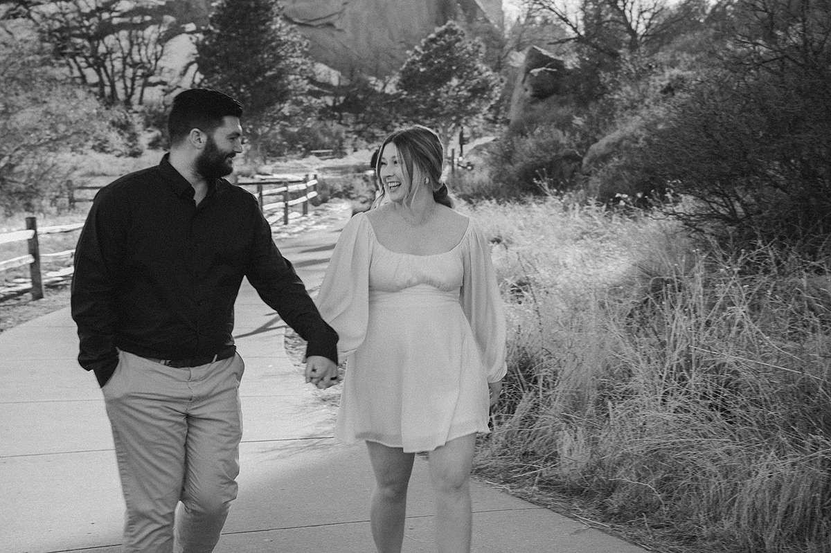 Garden of the gods engagement photography