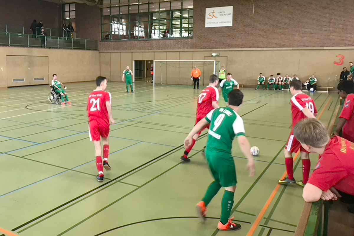 Inklusiver Fußball in Aktion