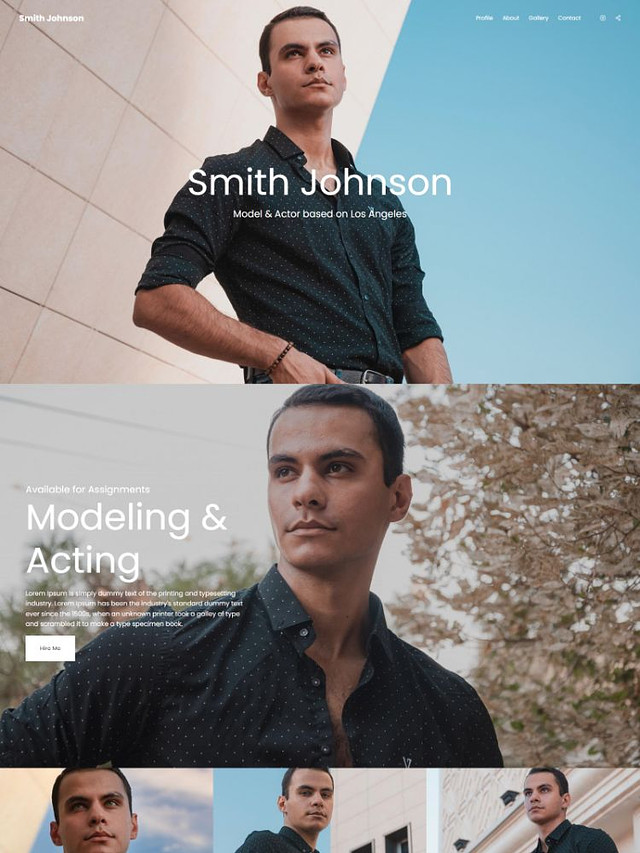 บริโอ้ -  Pixpa เทมเพลตเว็บไซต์ Fashion Portfolio