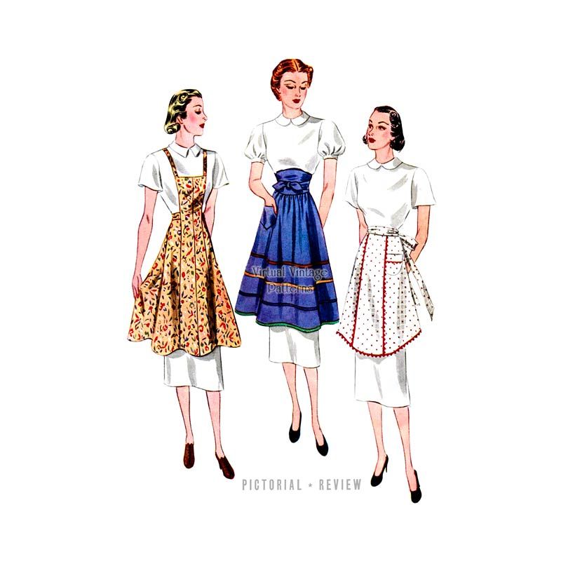 1930s 30s Dress Vintage Sewing Pattern / Peasant Blouse Dress