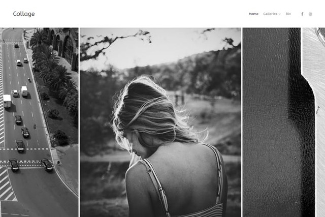 collage- Pixpa Plantillas web para portafolios