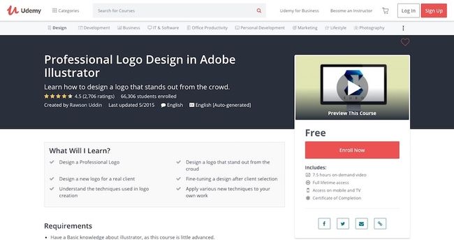 Création de logo professionnel dans Adobe Illustrator - Udemy