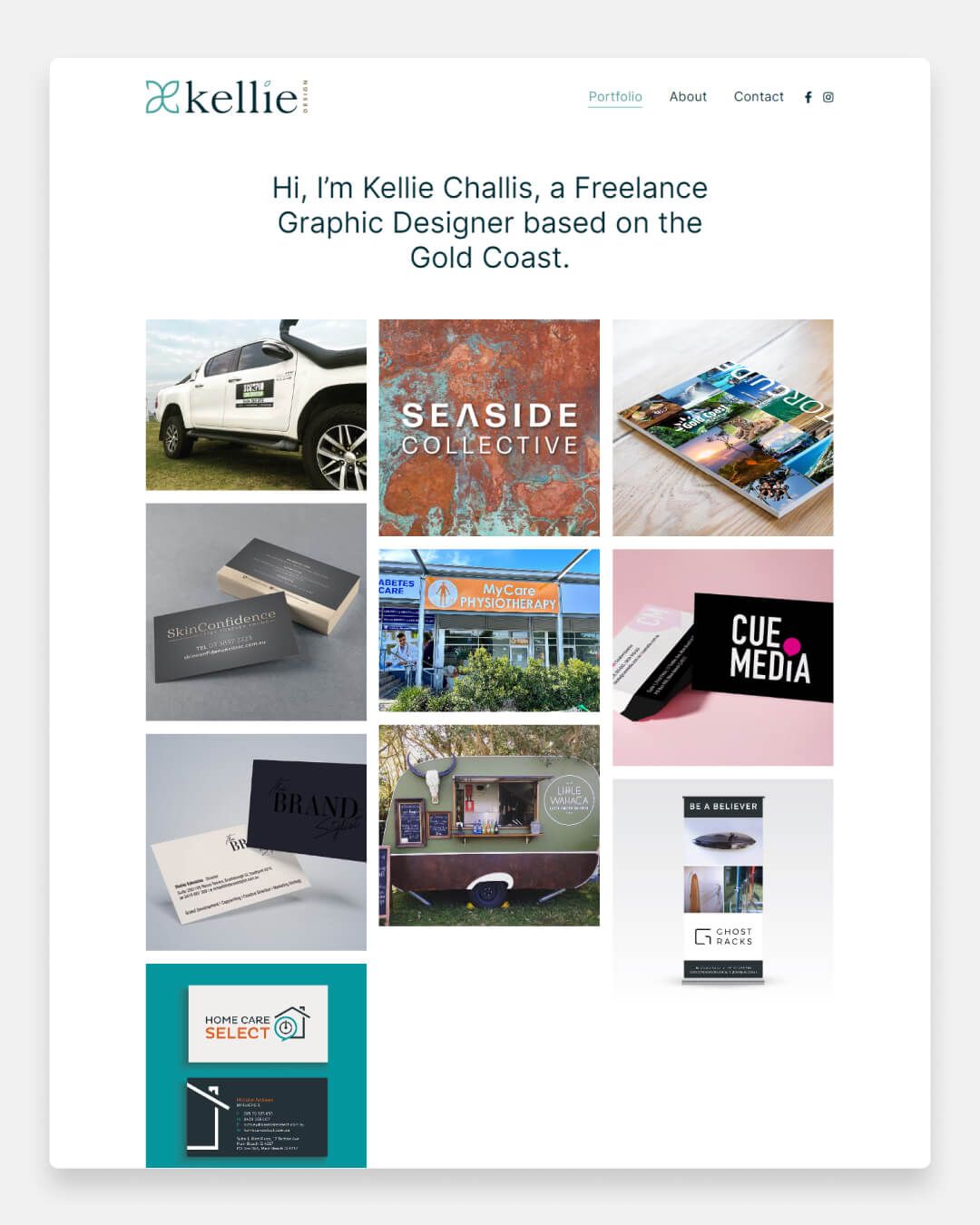 Kellie Challis - Portfolio de designers indépendants