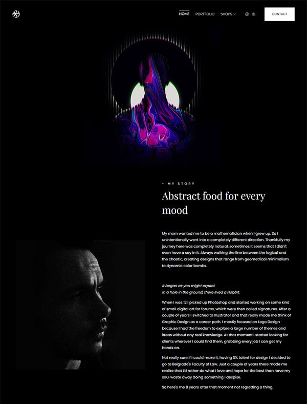 Mihailo - Grafikdesign-Portfolio-Site - Pixpa