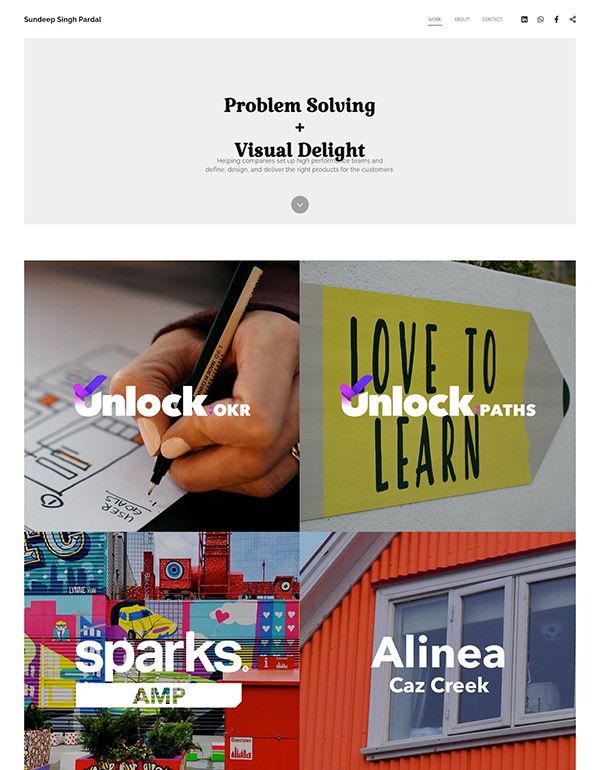 Sundeep Portfolio Website Examples