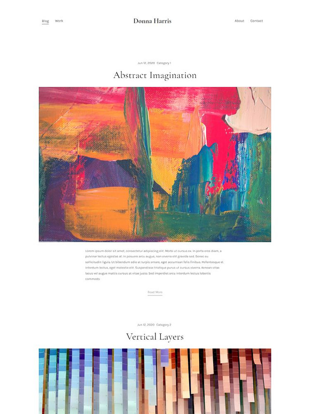 Bürste - Pixpa Website-Vorlage für Kunst und Illustration