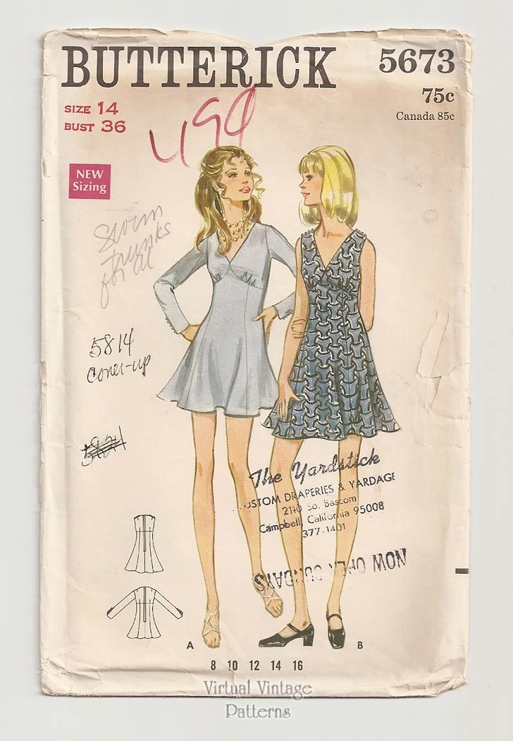 Vintage 1960's, 70's Children's Sewing Patterns: 3 Size 8-10