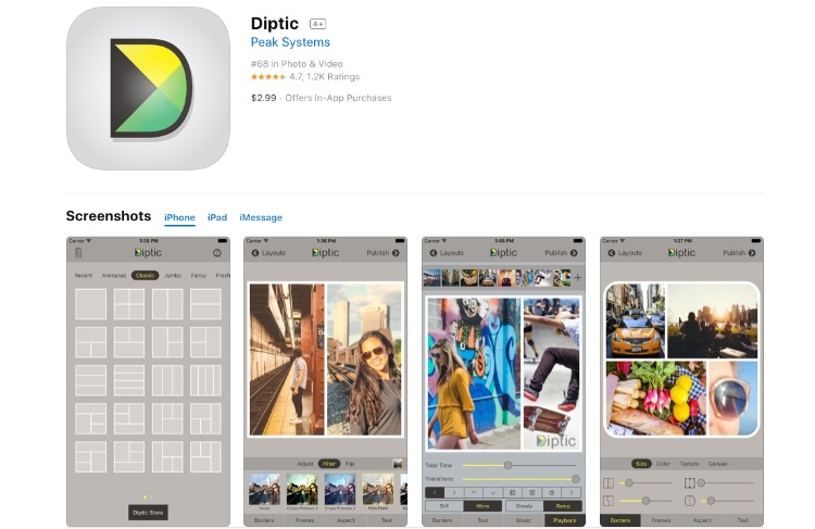 Diptic Collage Maker-App