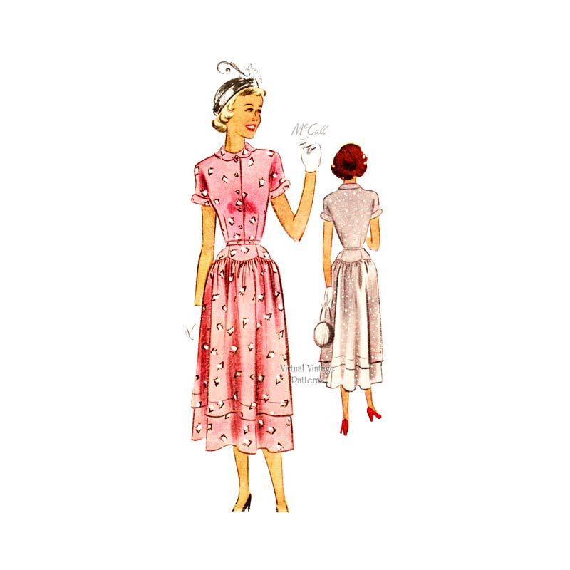 1940s tea dress on sale pattern