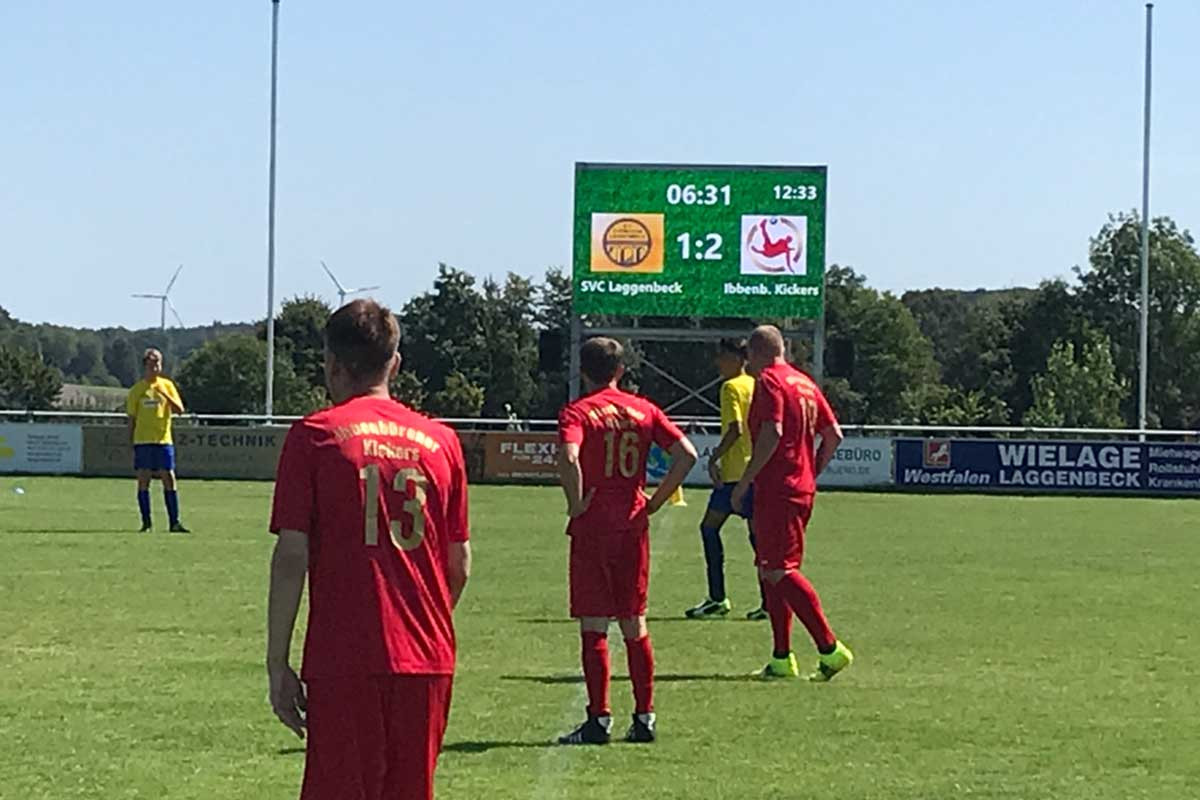 Spieler der Ibbenbürener Kickers auf dem Spielfeld