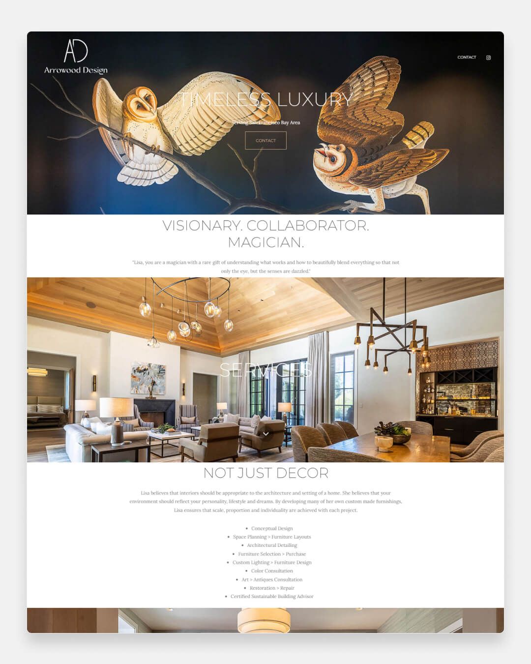 Arrowood Design Agency – Portfolio-Website