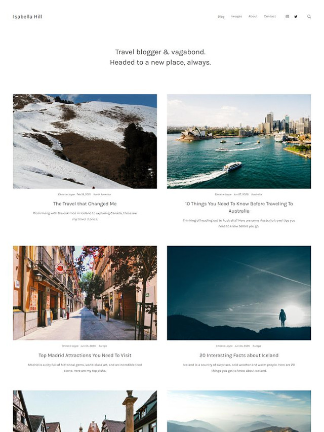 Odstín - Pixpa Osobní šablona webu a životopisu