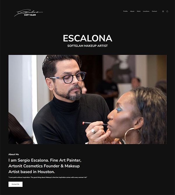 Beispiele für Sergio Escalona-Portfolio-Websites