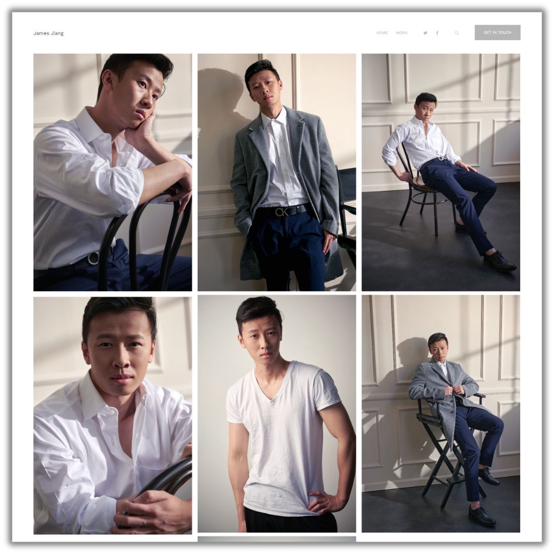 James Jiang - Portfólio de modelos masculinos