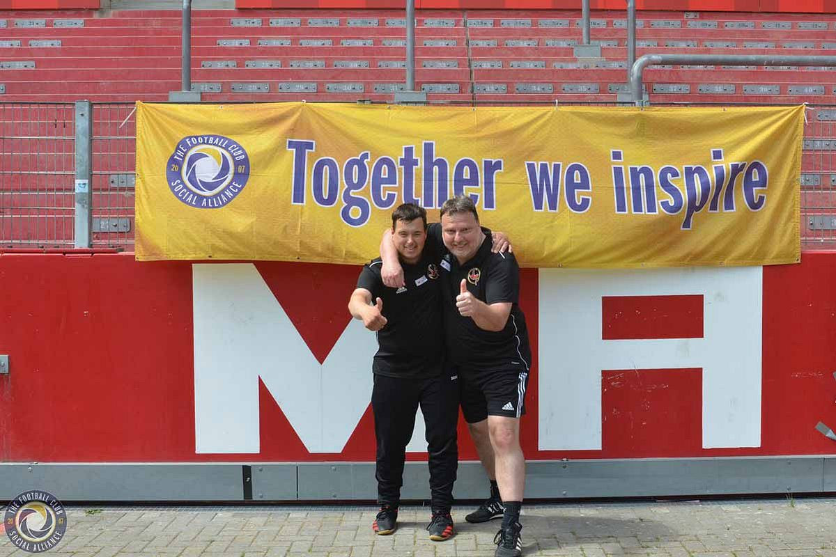 Marcel Grabow und Kai - Das neue Trainer-Tandem der Ibbenbürener Kickers.