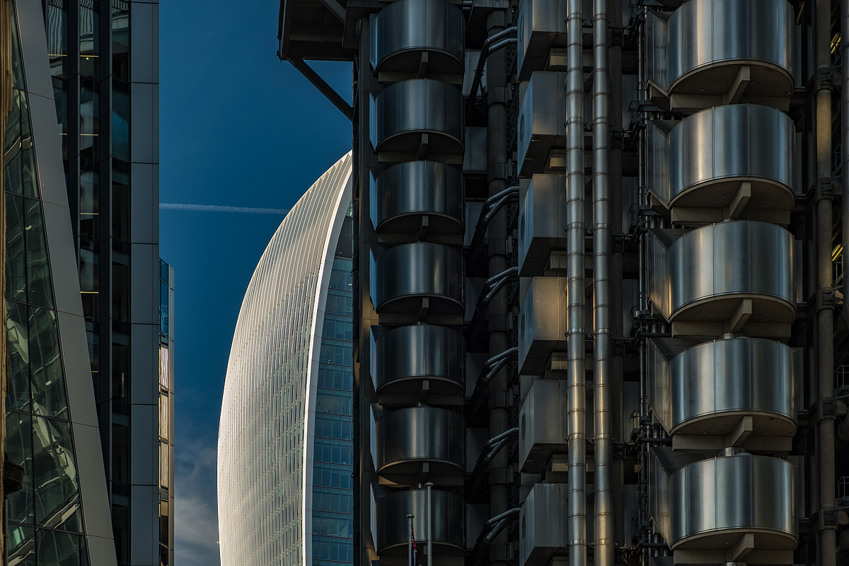 The Lloyds Building With Fenchurch Street Behind