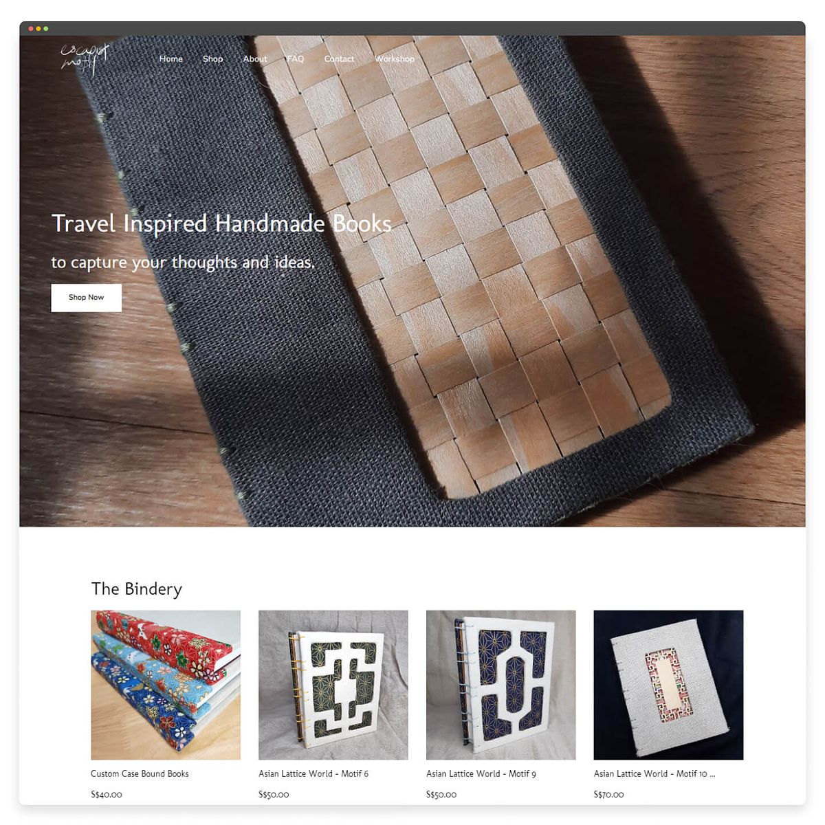 Escape Motiff – Homepage-Design