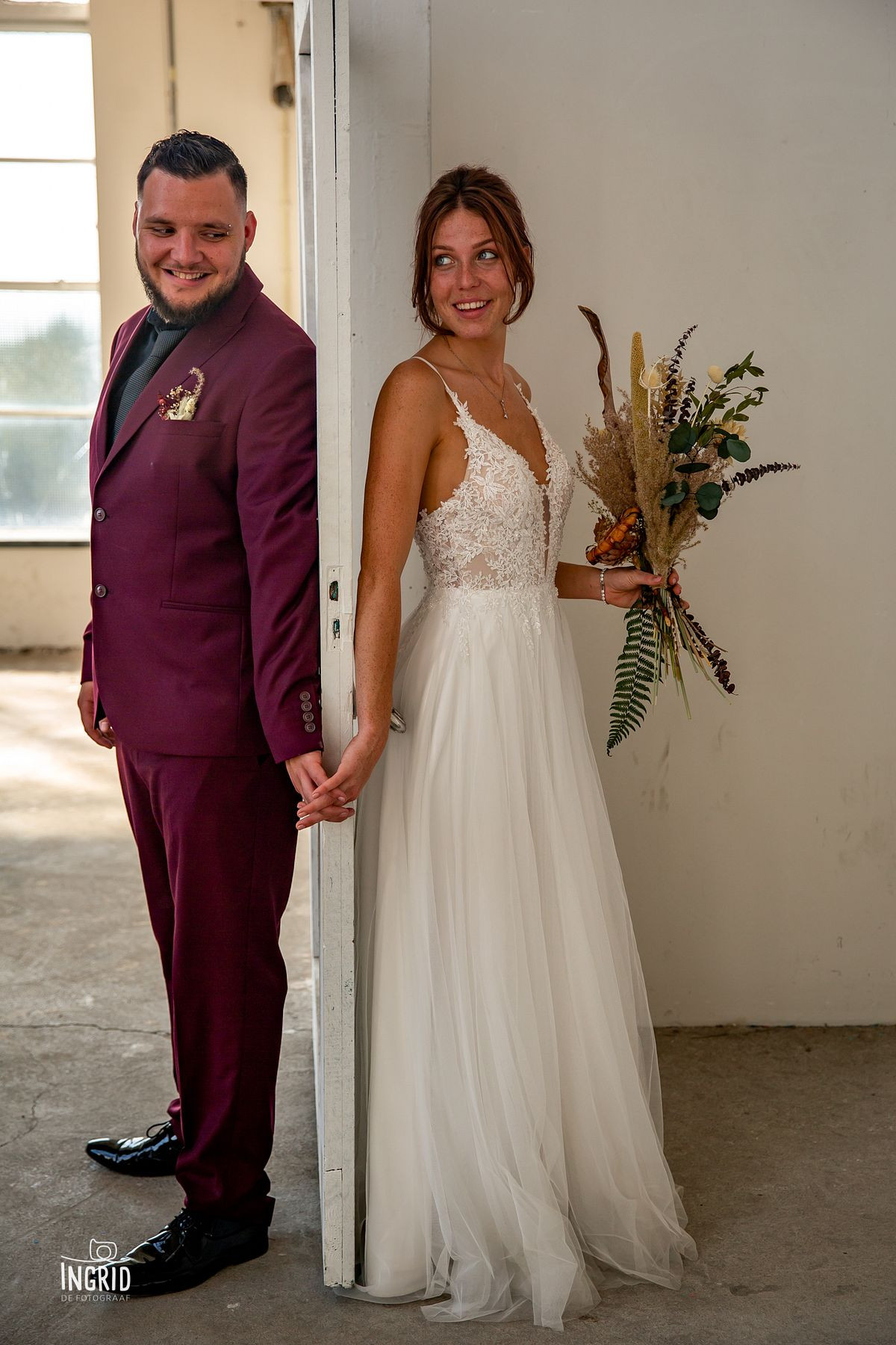 eerste ontmoeting bruidspaar first look