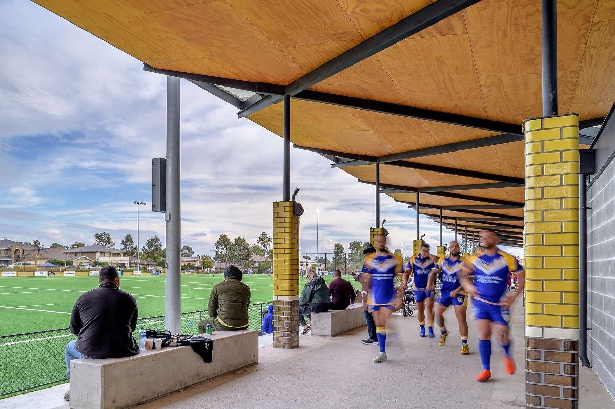 NRL Amenities, Fyfe Rd Kellyville, by Lahz Nimmo Architects
