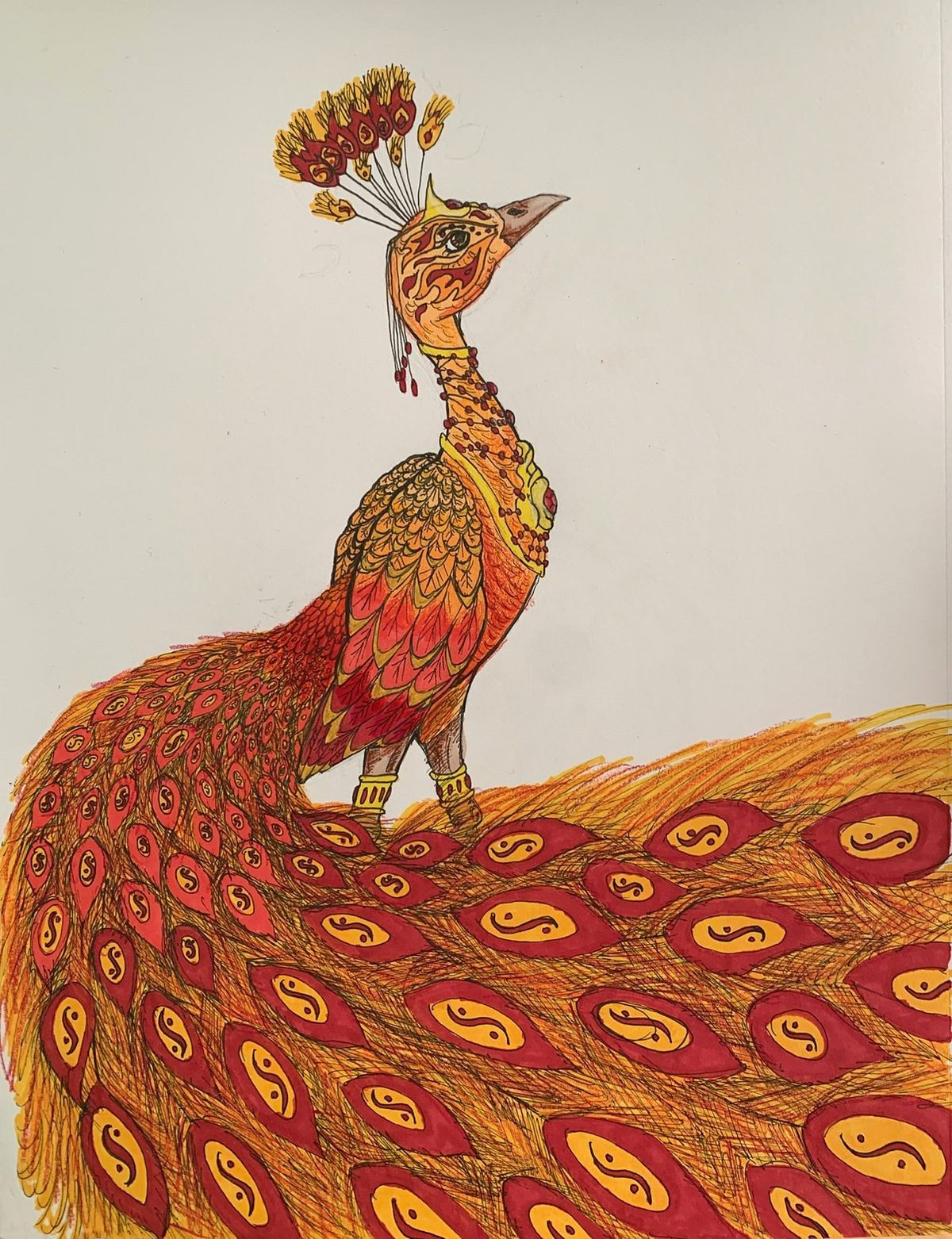 Fire Peacock