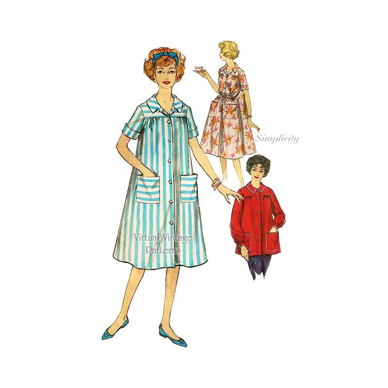 Simplicity 8399 vintage 1960s blouses sewing pattern Bust 36