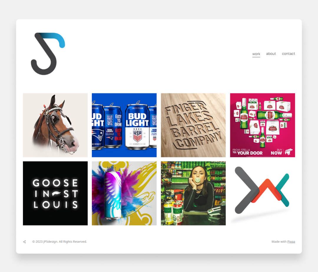 John Panek - Sito web del portfolio di designer grafici