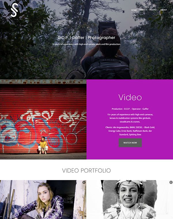Best Videography Portfolio Website Examples - Pixpa