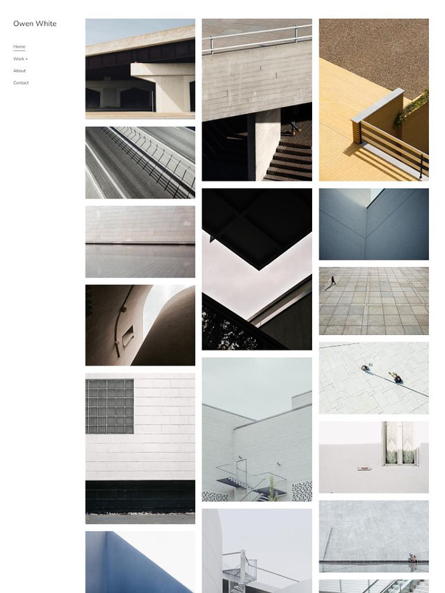 Platzen - Pixpa Portfolio-Website-Vorlagen