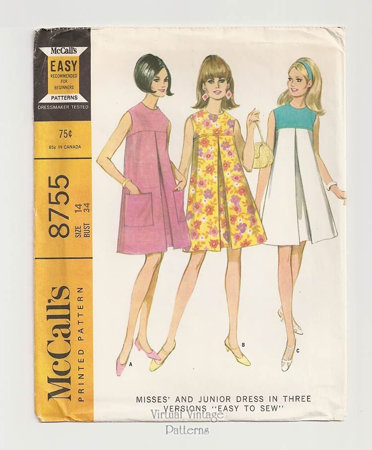 1960s Vintage Sewing Pattern Pencil Pants Blouse Bust 34 Quick 'N